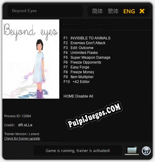 Beyond Eyes: Cheats, Trainer +10 [dR.oLLe]