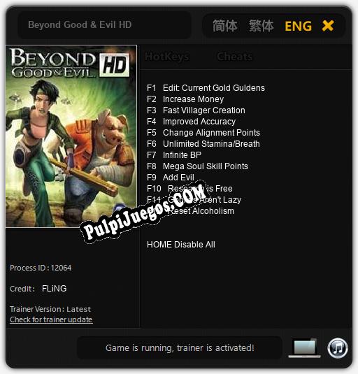 Entrenador liberado a Beyond Good & Evil HD [v1.0.5]