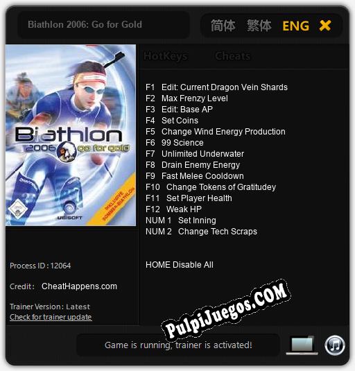 Entrenador liberado a Biathlon 2006: Go for Gold [v1.0.9]