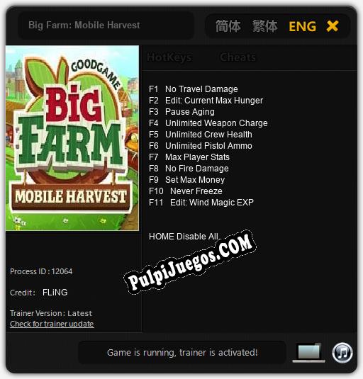 Big Farm: Mobile Harvest: Treinador (V1.0.6)