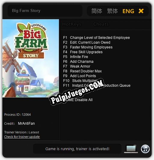 Big Farm Story: Trainer +11 [v1.4]