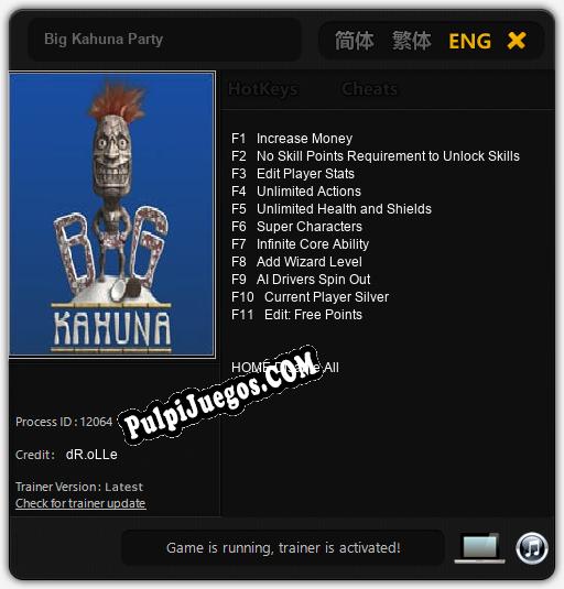 Entrenador liberado a Big Kahuna Party [v1.0.6]