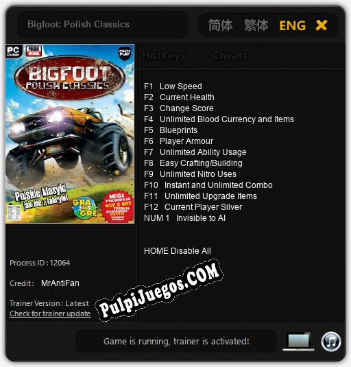 Entrenador liberado a Bigfoot: Polish Classics [v1.0.8]