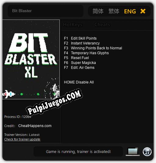 Bit Blaster: Cheats, Trainer +7 [CheatHappens.com]