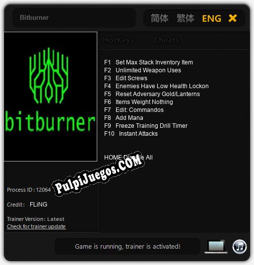 Bitburner: Trainer +10 [v1.7]