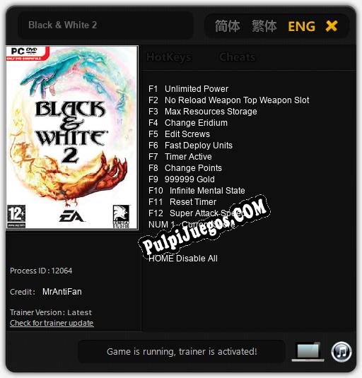 Black & White 2: Treinador (V1.0.53)