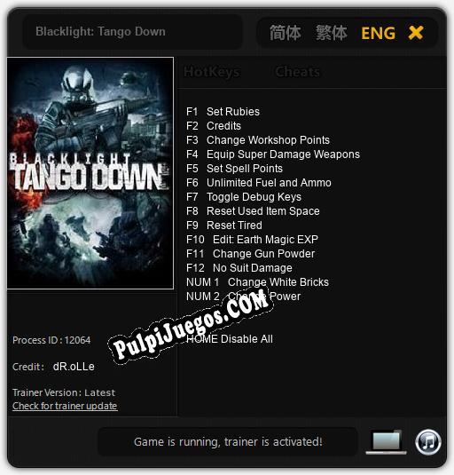 Blacklight: Tango Down: Trainer +14 [v1.9]