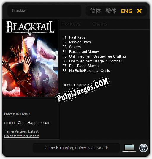 Blacktail: Treinador (V1.0.9)