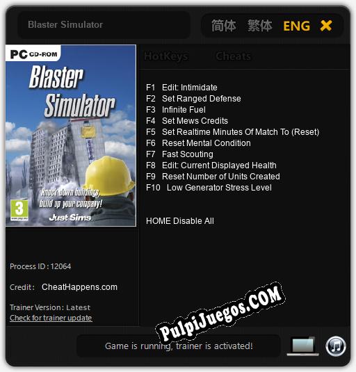 Blaster Simulator: Trainer +10 [v1.2]