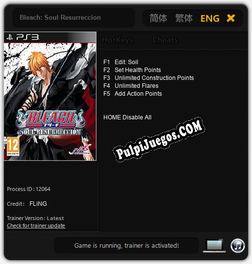 Bleach: Soul Resurreccion: Trainer +5 [v1.6]