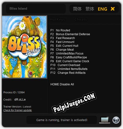 Bliss Island: Cheats, Trainer +12 [dR.oLLe]