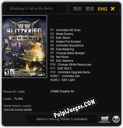 Blitzkrieg 2: Fall of the Reich: Cheats, Trainer +14 [FLiNG]