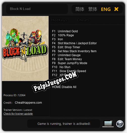Block N Load: Trainer +12 [v1.2]