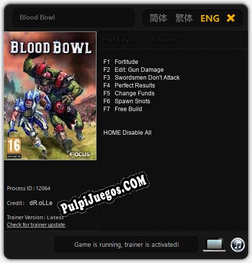 Blood Bowl: Treinador (V1.0.27)