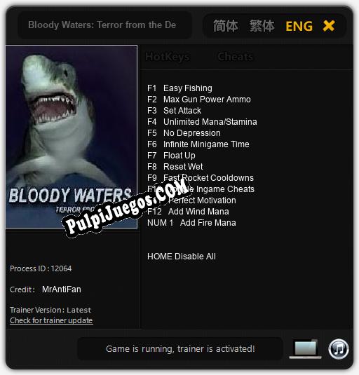 Entrenador liberado a Bloody Waters: Terror from the Deep [v1.0.8]