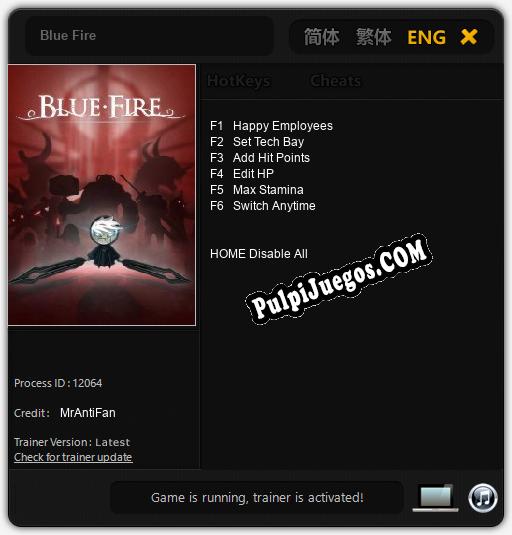 Blue Fire: Treinador (V1.0.61)