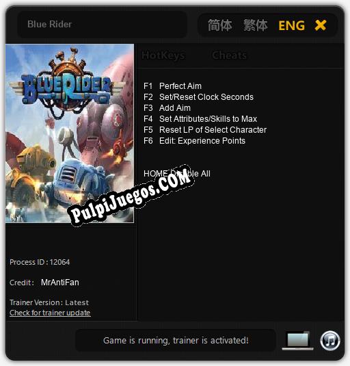 Entrenador liberado a Blue Rider [v1.0.3]