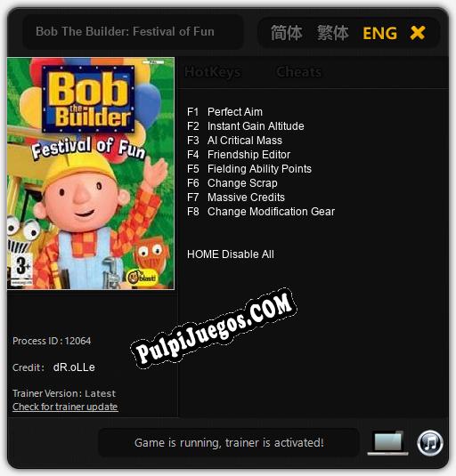 Entrenador liberado a Bob The Builder: Festival of Fun [v1.0.3]