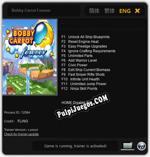 Bobby Carrot Forever: Treinador (V1.0.57)