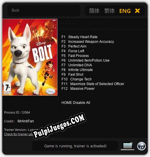 Bolt: Treinador (V1.0.3)