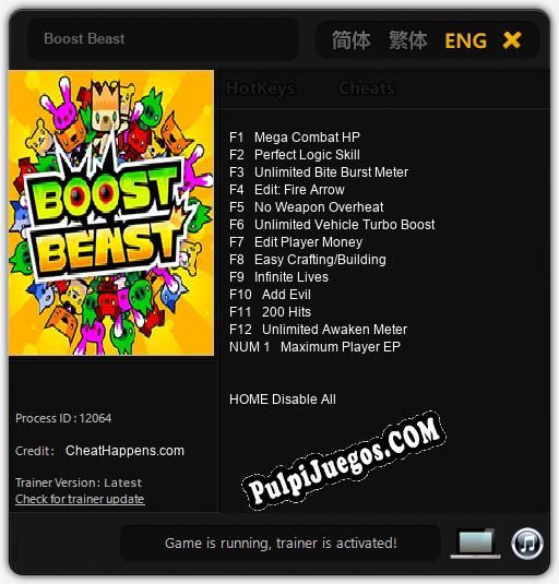 Boost Beast: Cheats, Trainer +13 [CheatHappens.com]