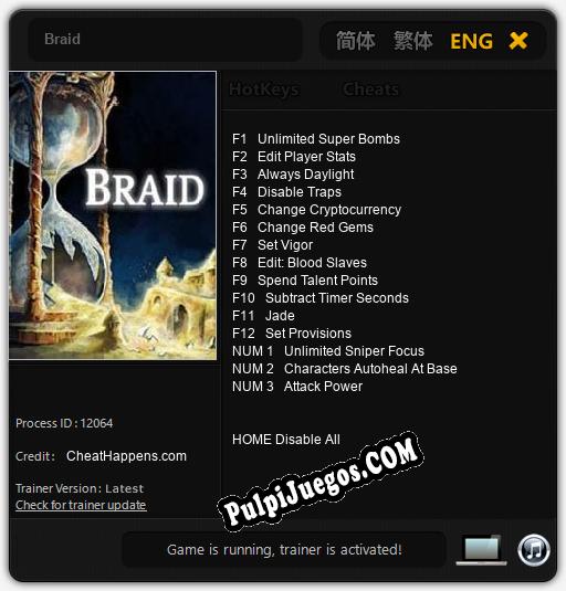 Braid: Trainer +15 [v1.7]