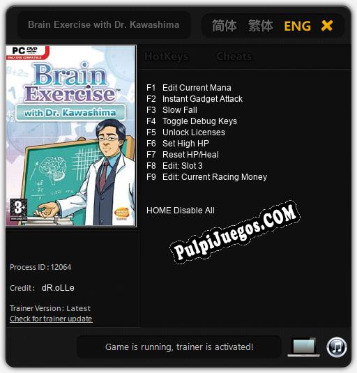 Brain Exercise with Dr. Kawashima: Treinador (V1.0.11)