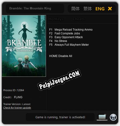 Bramble: The Mountain King: Cheats, Trainer +5 [FLiNG]