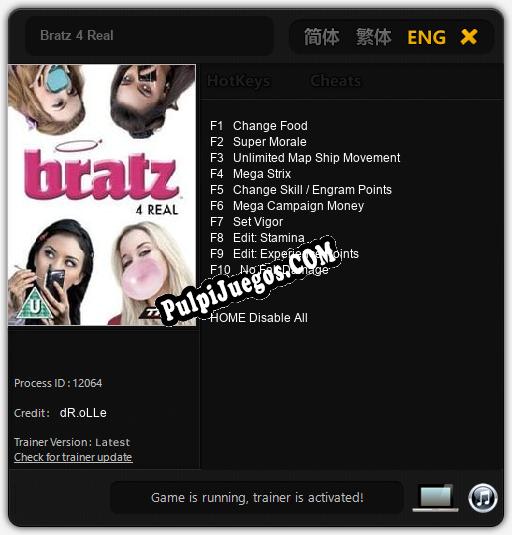 Bratz 4 Real: Cheats, Trainer +10 [dR.oLLe]