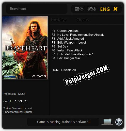 Braveheart: Treinador (V1.0.63)