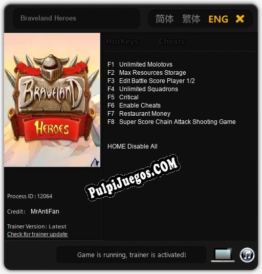 Braveland Heroes: Treinador (V1.0.78)