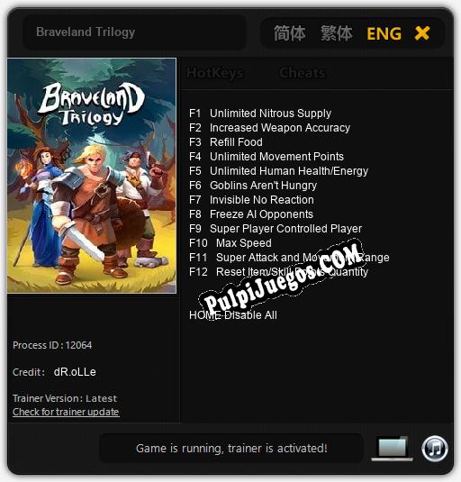 Entrenador liberado a Braveland Trilogy [v1.0.3]