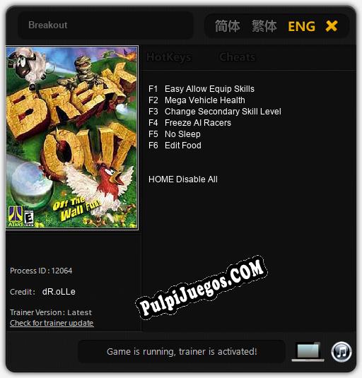 Breakout: Cheats, Trainer +6 [dR.oLLe]