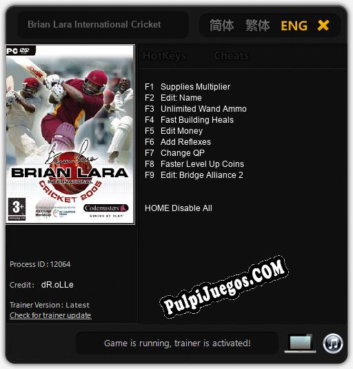 Entrenador liberado a Brian Lara International Cricket 2005 [v1.0.1]