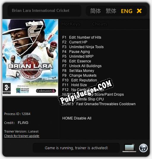 Entrenador liberado a Brian Lara International Cricket 2007 [v1.0.1]