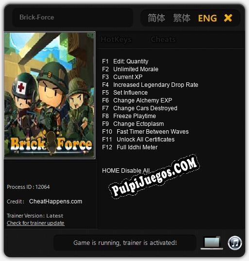 Entrenador liberado a Brick-Force [v1.0.8]