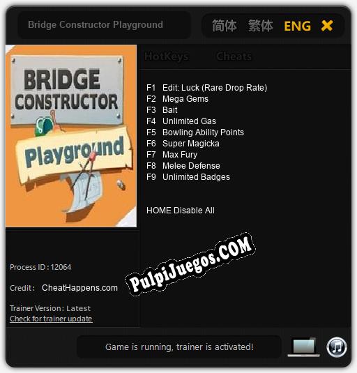 Entrenador liberado a Bridge Constructor Playground [v1.0.3]