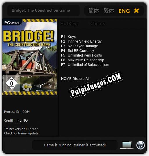 Bridge!: The Construction Game: Treinador (V1.0.49)