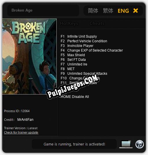 Broken Age: Trainer +11 [v1.7]