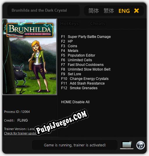 Brunhilda and the Dark Crystal: Cheats, Trainer +12 [FLiNG]