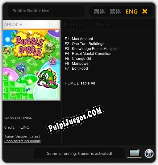 Bubble Bobble Neo!: Cheats, Trainer +7 [FLiNG]