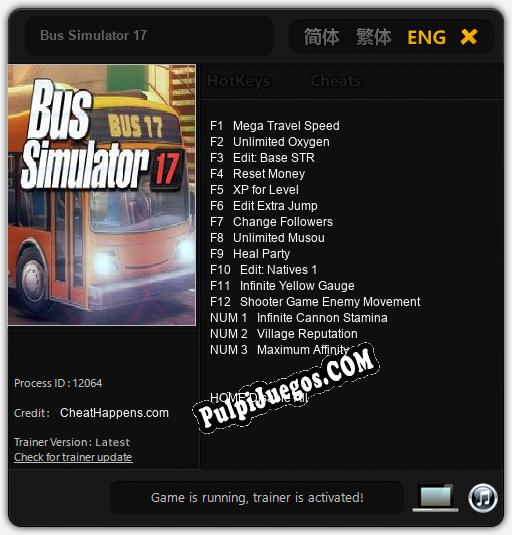 Entrenador liberado a Bus Simulator 17 [v1.0.6]