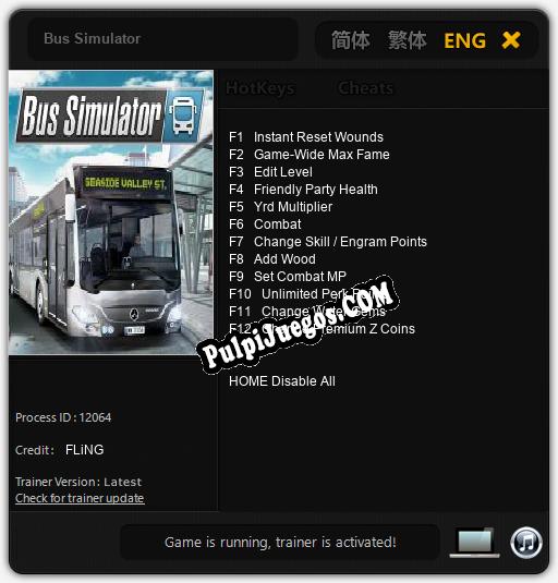 Bus Simulator: Cheats, Trainer +12 [FLiNG]