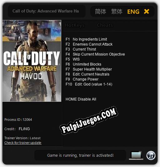 Call of Duty: Advanced Warfare Havoc: Treinador (V1.0.46)