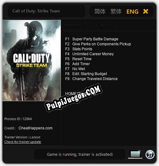 Call of Duty: Strike Team: Trainer +9 [v1.6]