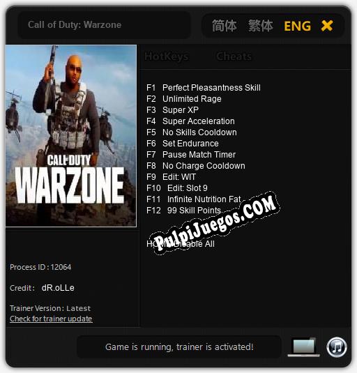 Call of Duty: Warzone: Treinador (V1.0.57)