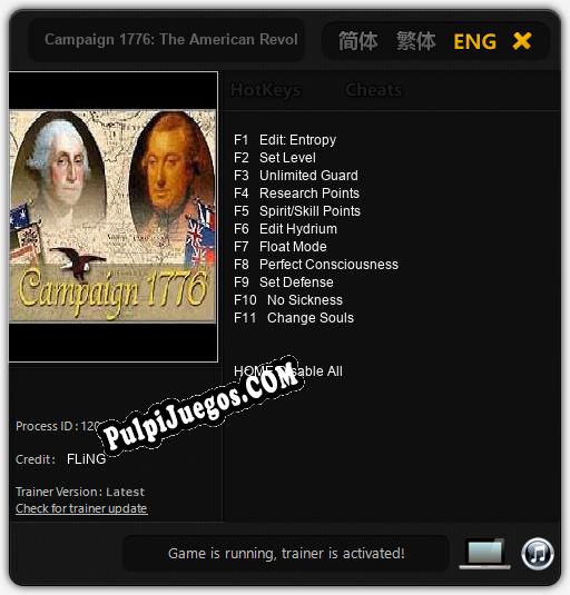 Campaign 1776: The American Revolution: Cheats, Trainer +11 [FLiNG]