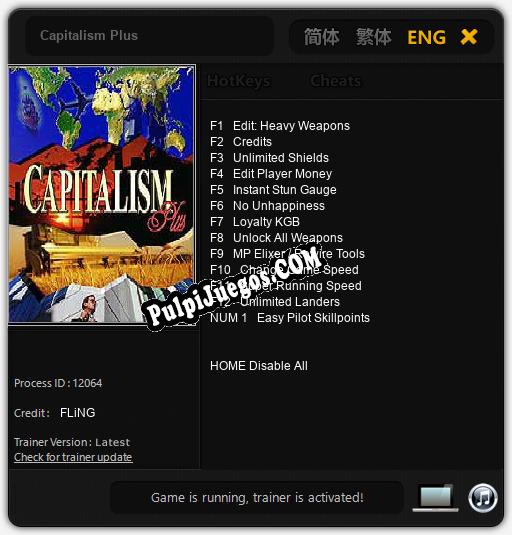 Capitalism Plus: Treinador (V1.0.8)