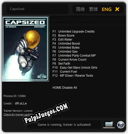 Capsized: Treinador (V1.0.47)