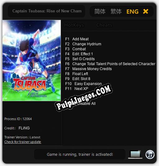 Captain Tsubasa: Rise of New Champions: Trainer +11 [v1.8]